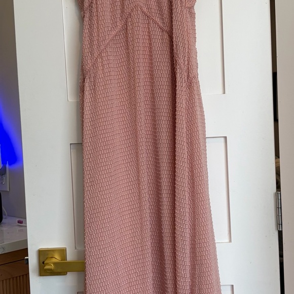 House of Harlow 1960 Textured Baby Pink Maxi Dress - Picture 2 of 6